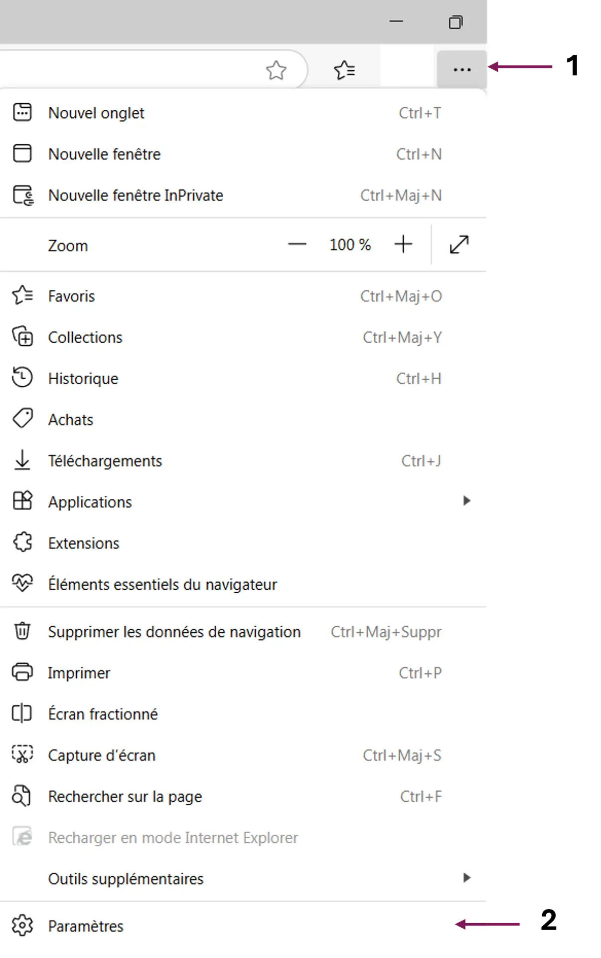 capture ecran edge